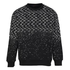 LVE Pixel Pattern Crewneck Jumper – Black