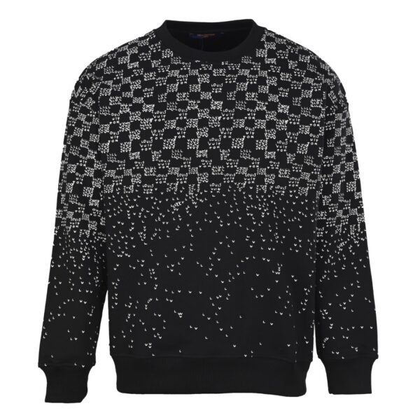 LVE Pixel Pattern Crewneck Jumper – Black