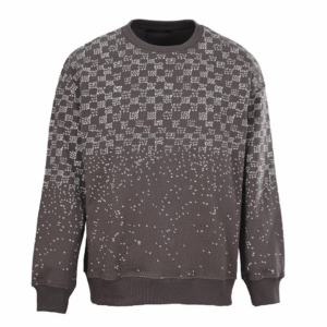 LVE Pixel Pattern Crewneck Jumper – Brown