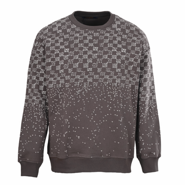LVE Pixel Pattern Crewneck Jumper – Brown