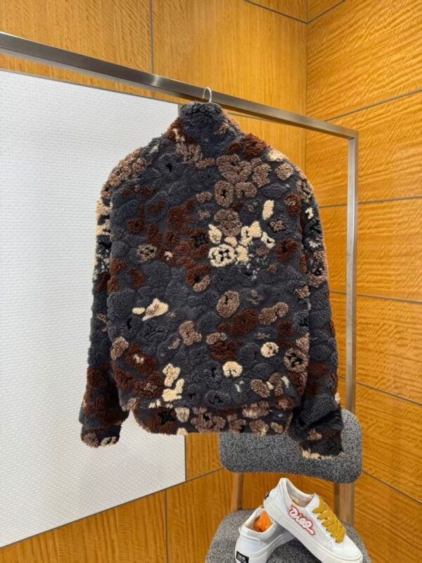 LVE Reversible Fleece Jacket – Brown & Charcoal Mix