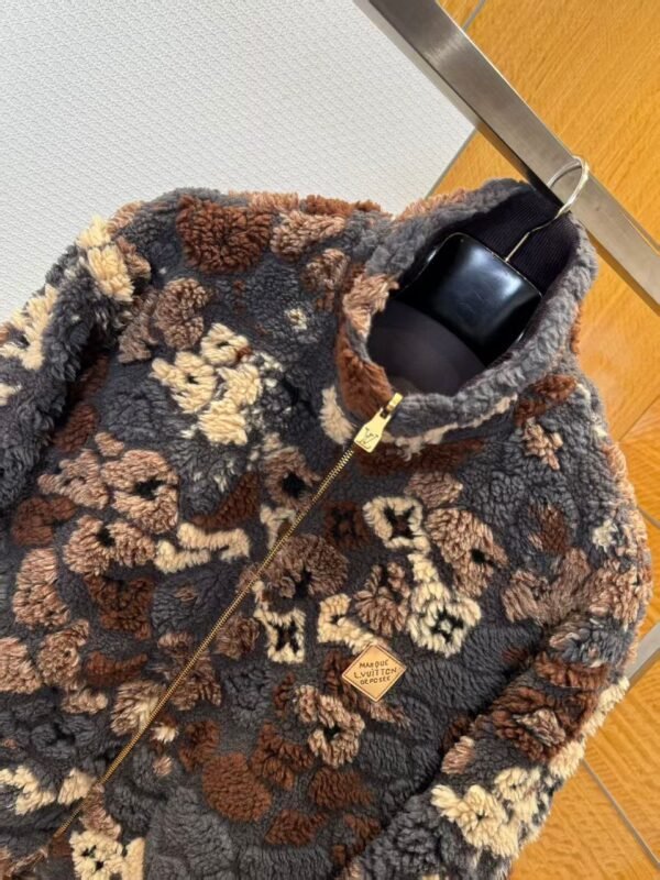 LVE Reversible Fleece Jacket – Brown & Charcoal Mix