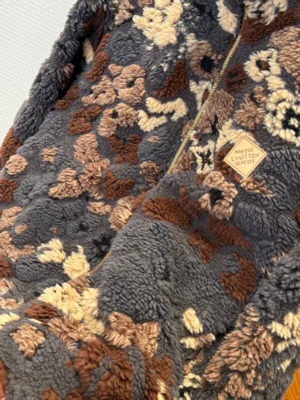 LVE Reversible Fleece Jacket – Brown & Charcoal Mix