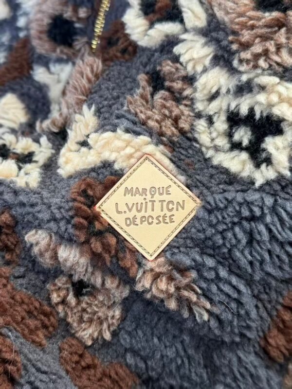 LVE Reversible Fleece Jacket – Brown & Charcoal Mix