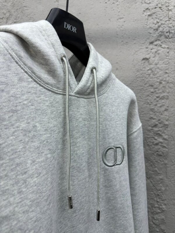 PHOTO-2025-11-30-06-14-22 CD Embroidered Logo Pullover Hoodie - Grey