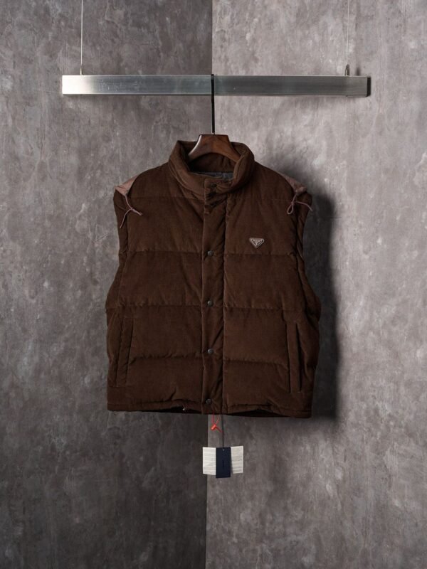 PRDA Dark Brown Corduroy Puffer Jacket