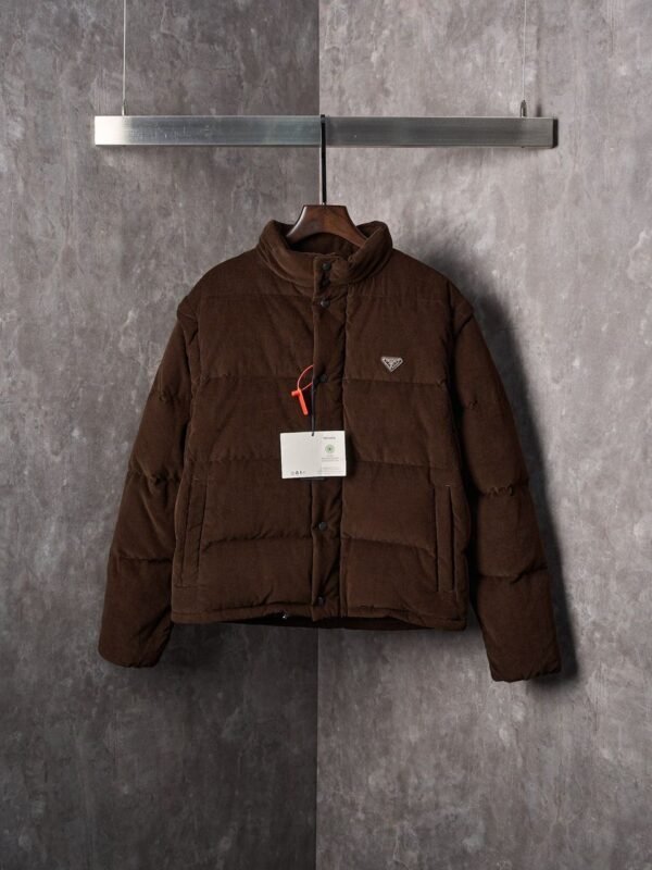 PRDA Dark Brown Corduroy Puffer Jacket
