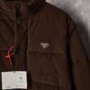 PRDA Dark Brown Corduroy Puffer Jacket