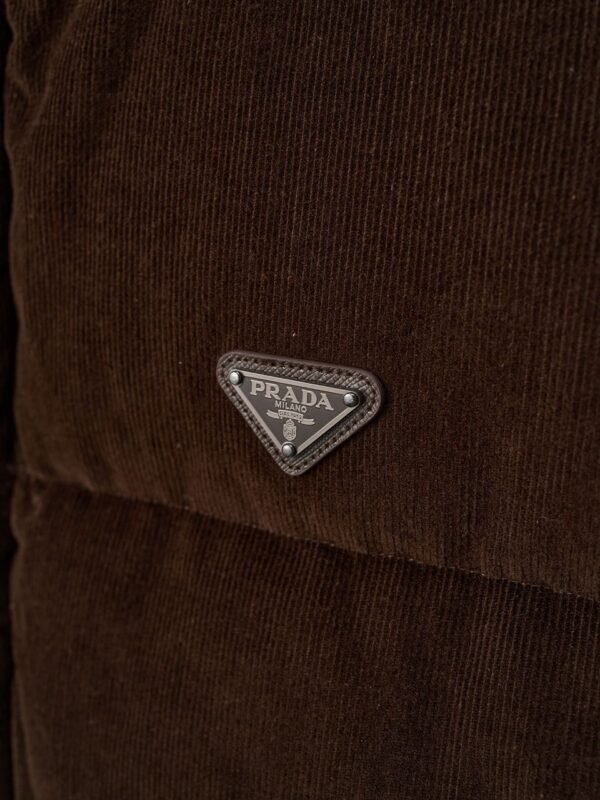 PRDA Dark Brown Corduroy Puffer Jacket