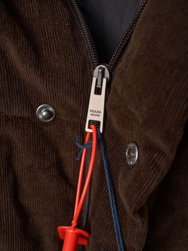 PRDA Dark Brown Corduroy Puffer Jacket