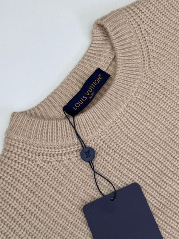 LVE Knitted Monogram Jumper – Beige