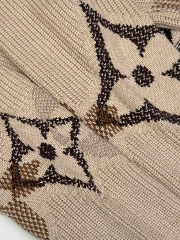 LVE Knitted Monogram Jumper – Beige