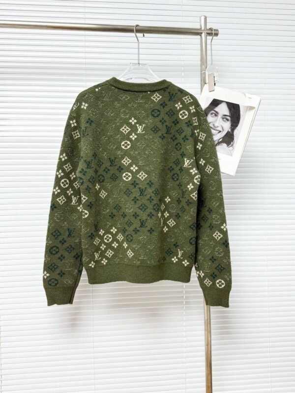 LVE Monogram Knit Jumper – Olive Green
