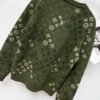 LVE Monogram Knit Jumper – Olive Green