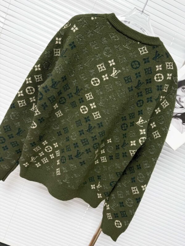 LVE Monogram Knit Jumper – Olive Green