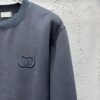 CD Minimal Logo Embroidered Jumper - Charcoal Grey