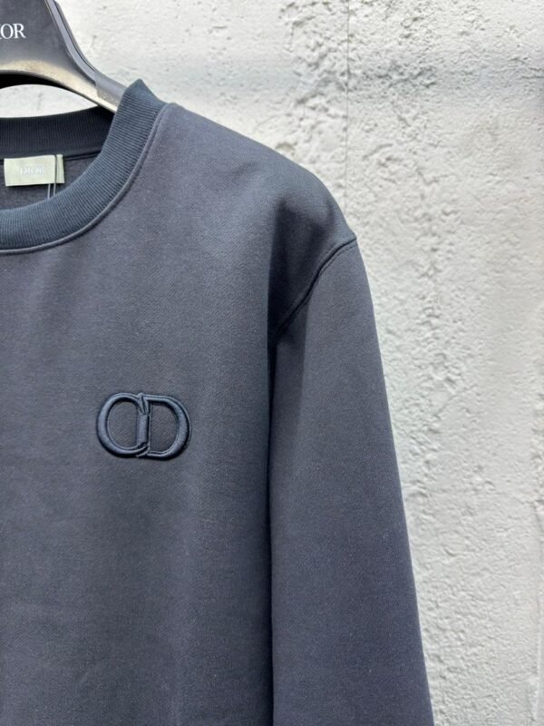 CD Minimal Logo Embroidered Jumper - Charcoal Grey