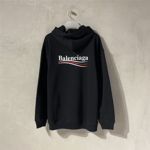 BLNCG Logo Wave Graphic Hoodie – Black