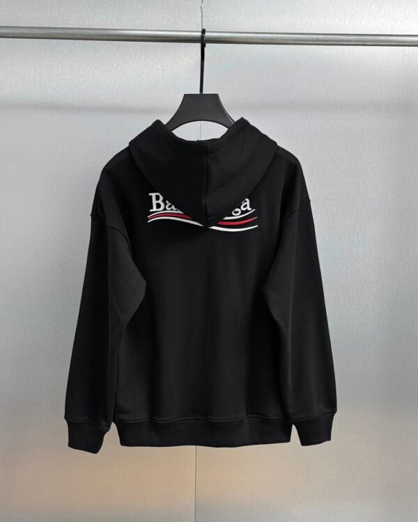 BLNCG Logo Wave Graphic Hoodie – Black