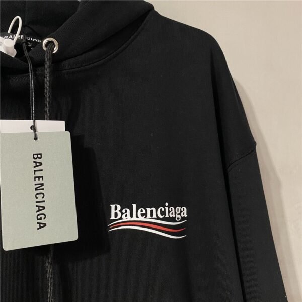 BLNCG Logo Wave Graphic Hoodie – Black