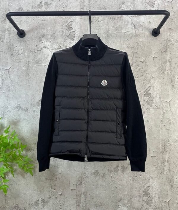 MNCLR Hybrid Knit-Puffer Jacket – Black