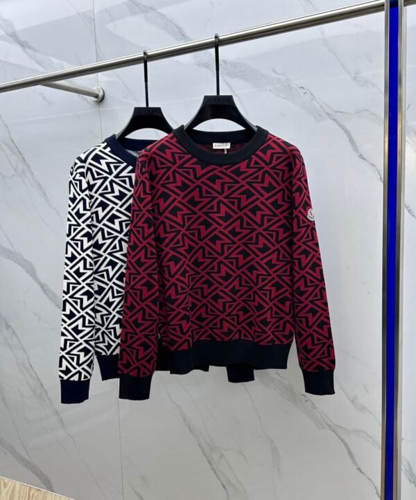 MNCLR Geometric Pattern Crewneck Jumper