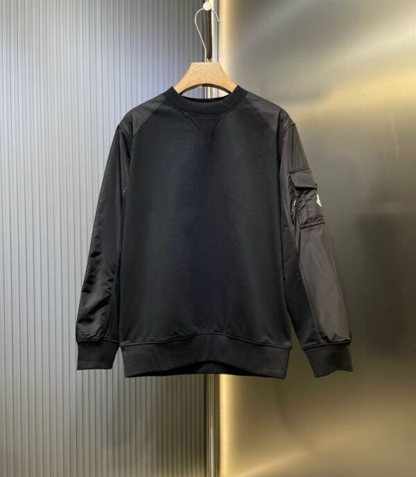 MNCLR Mixed-Panel Jumper – Black