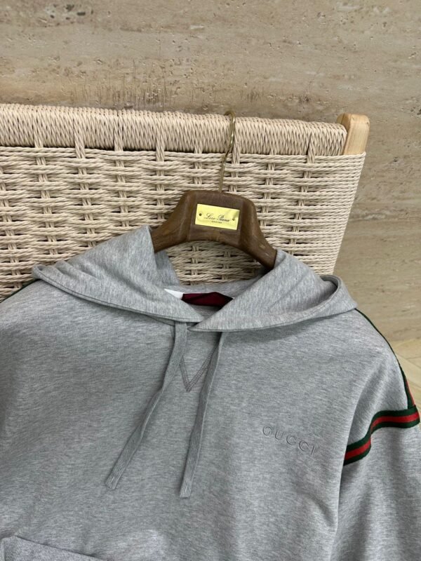 GCCI Grey Stripe Detail Hoodie