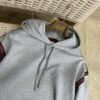 GCCI Grey Stripe Detail Hoodie