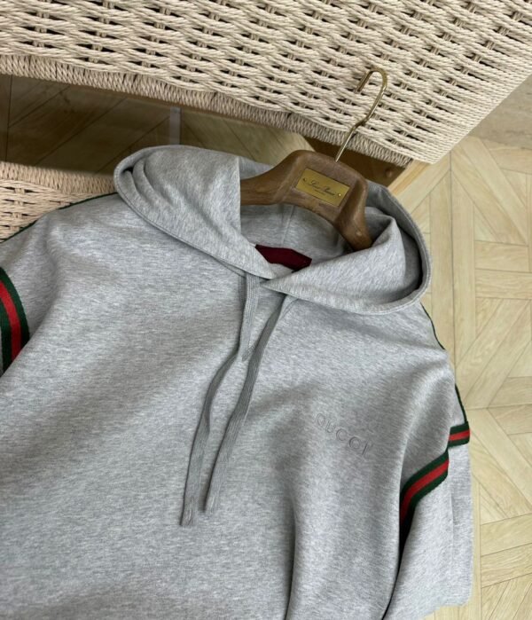 GCCI Grey Stripe Detail Hoodie
