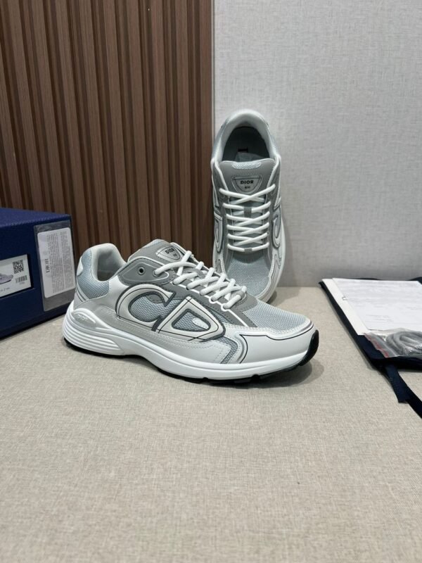 DXR CD Light Grey Mesh Trainers