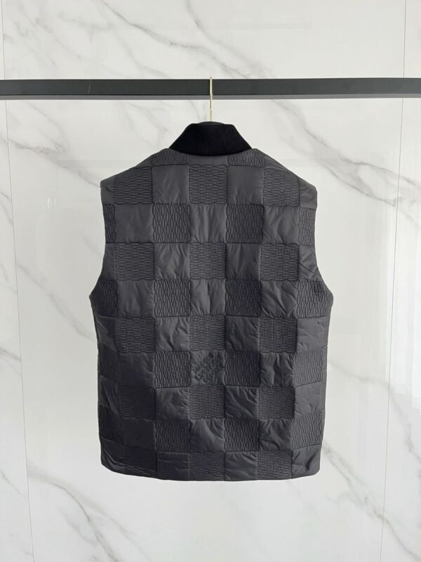 LVE Damier Quilted Gilet – Charcoal