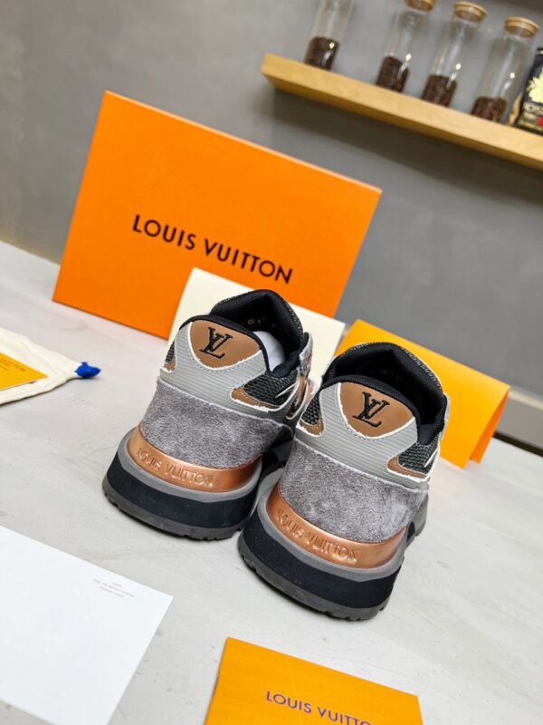 LVE Retro Suede Mesh Trainers-Grey Mix