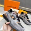 LVE Retro Suede Mesh Trainers-Grey Mix
