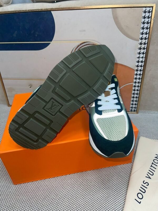 LVE Retro Mesh Suede Trainers – Green Mix