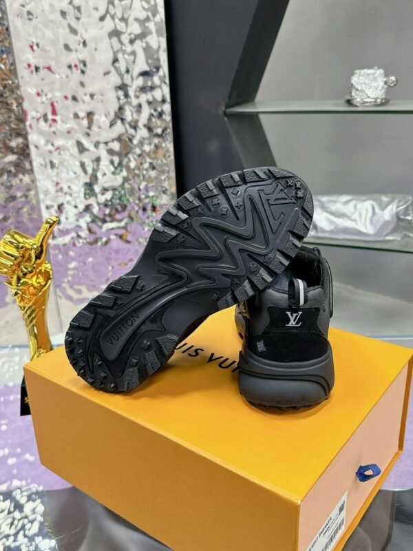 LVE All-Black Mesh Multi-Panel Trail Trainers