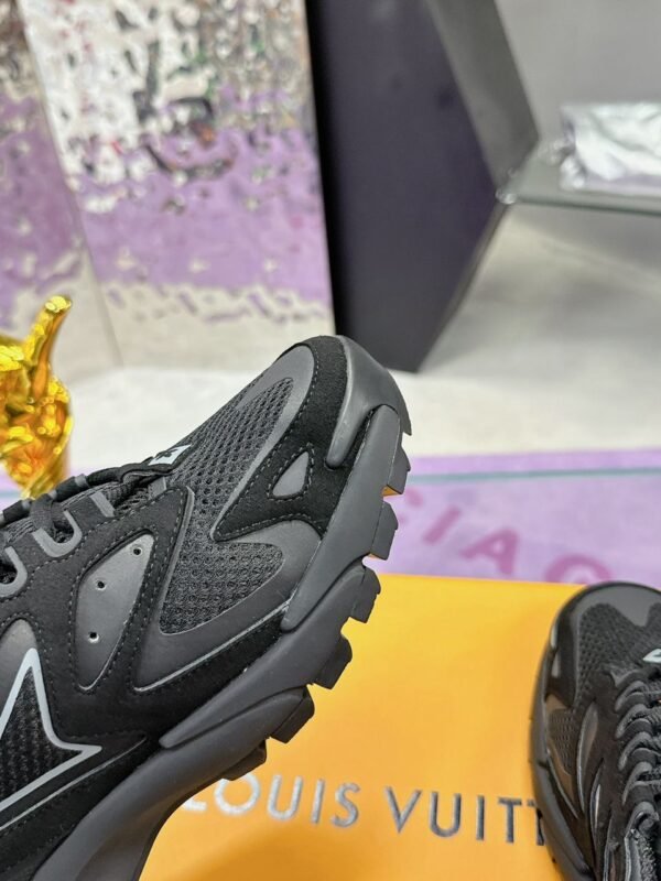 LVE All-Black Mesh Multi-Panel Trail Trainers