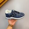 LVE Monogram-Style Trainers – Navy
