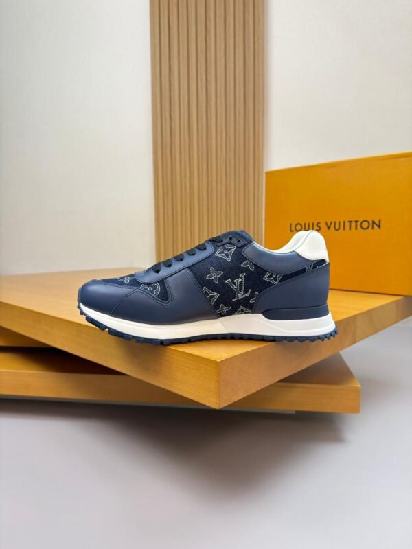 LVE Monogram-Style Trainers – Navy