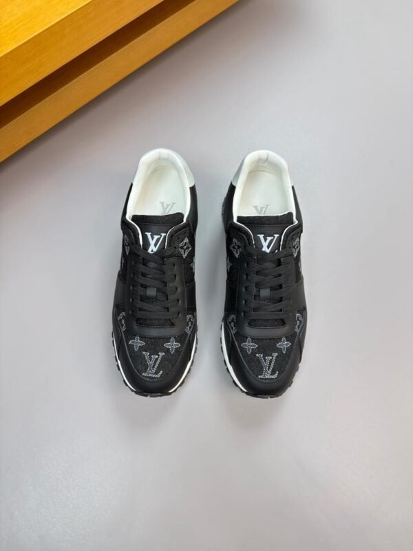 LVE Monogram-Style Trainers – Black