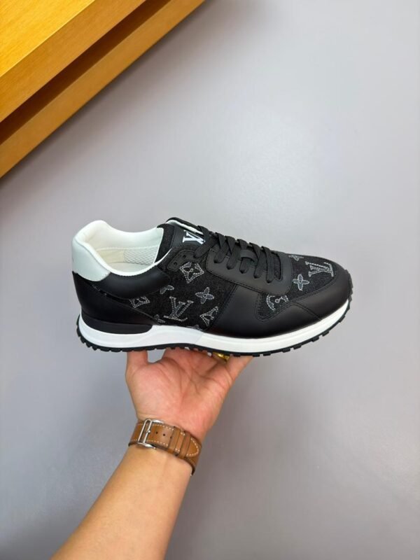 LVE Monogram-Style Trainers – Black