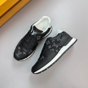 LVE Monogram-Style Trainers – Black