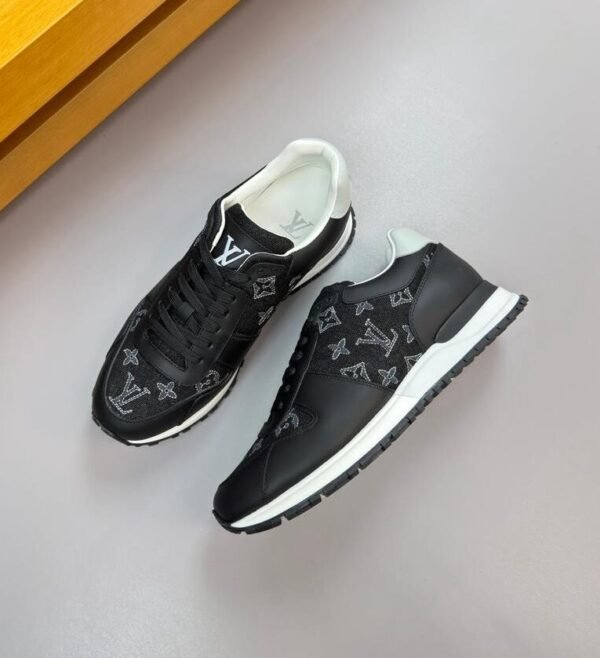 LVE Monogram-Style Trainers – Black