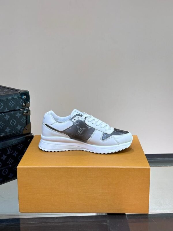 PHOTO-2025-12-07-06-56-50 LVE Monogram-Style Trainers – White Grey