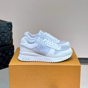 LVE Monogram-Style Trainers – White