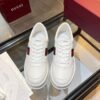 GCCI White Stripe Low-Top Trainers