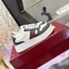GCCI Black White Stripe Low-Top Trainers