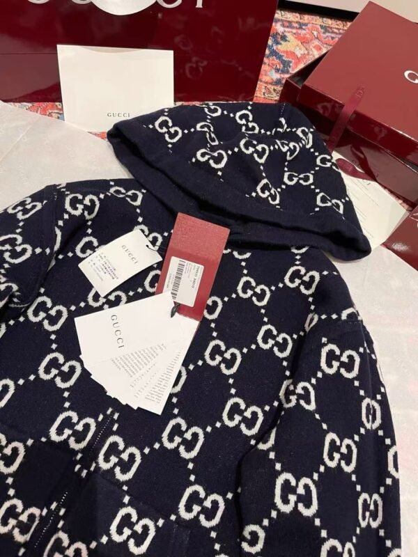 GCCI Reversible Pattern Hoodie – Navy