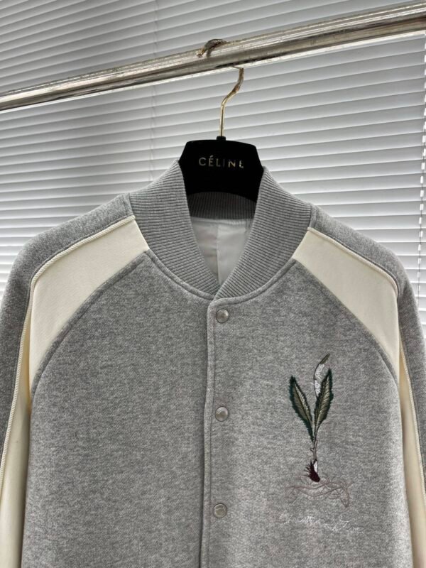 a0561b01 CD Embroidered Botanical Jacket - Grey