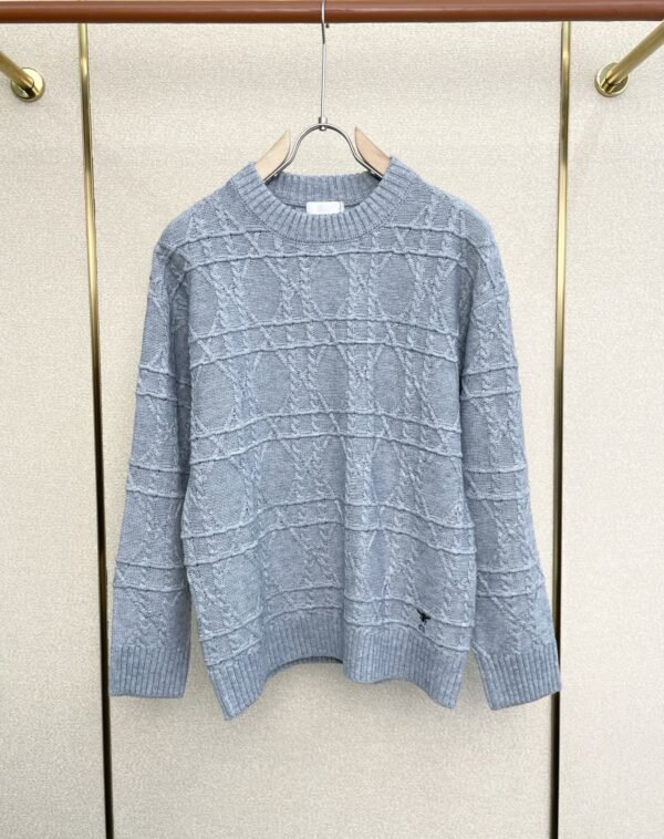 a11e3489 CD Textured Jacquard Crew Neck Jumper